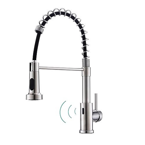 WEWE Touchless Kitchen Faucet, 2-Mode Sprayer, Brushed Nickel, Pull-Down | Amazon (US)