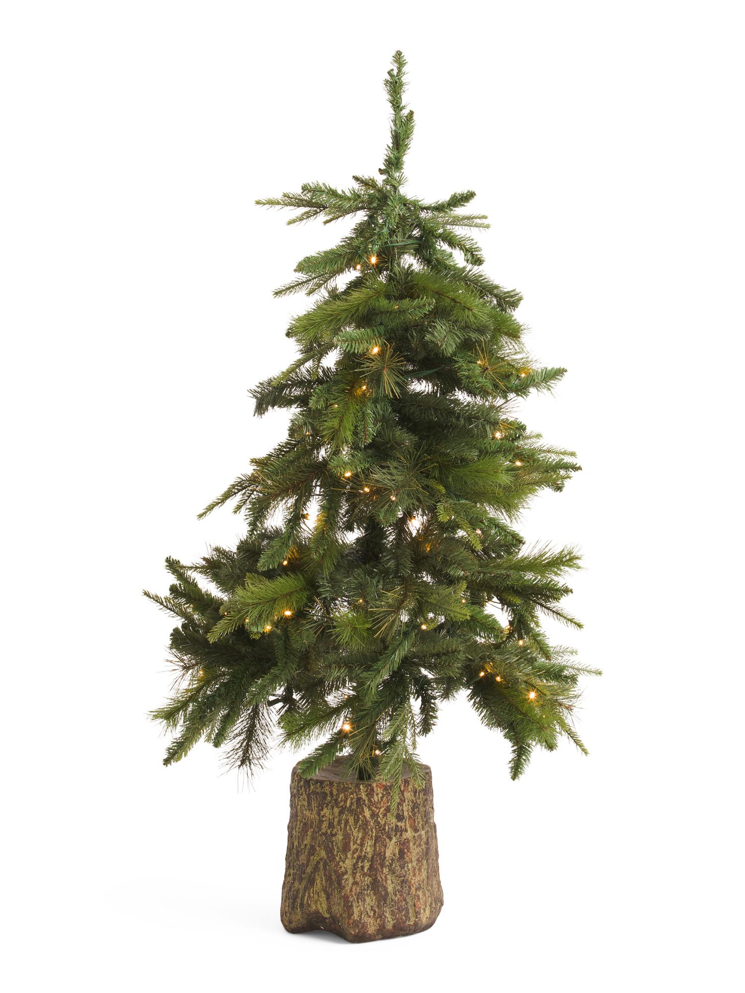 4.5ft Pre-lit Pine In Pot | Plants & Planters | Marshalls | Marshalls