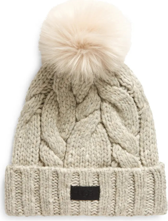 Cable Knit Pom Beanie | Nordstrom