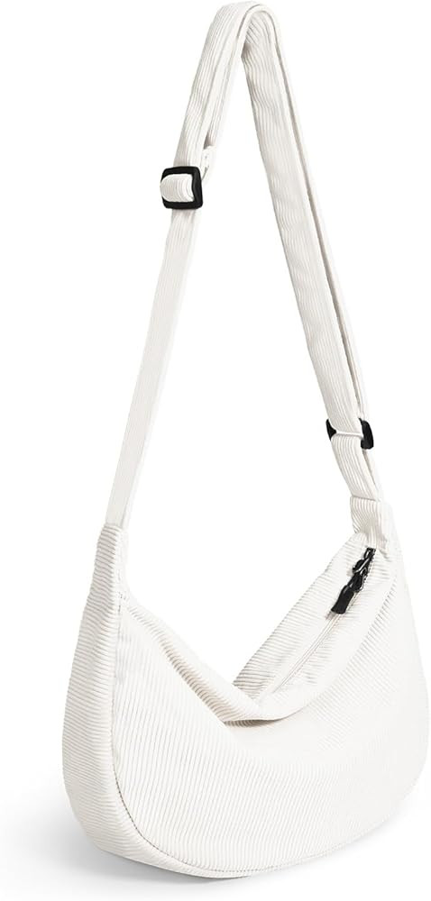 Small Sling Crossbody Bag for Women Men Trendy, Mini Crescent Bag with Adjustable Strap, 2 Zipper... | Amazon (US)