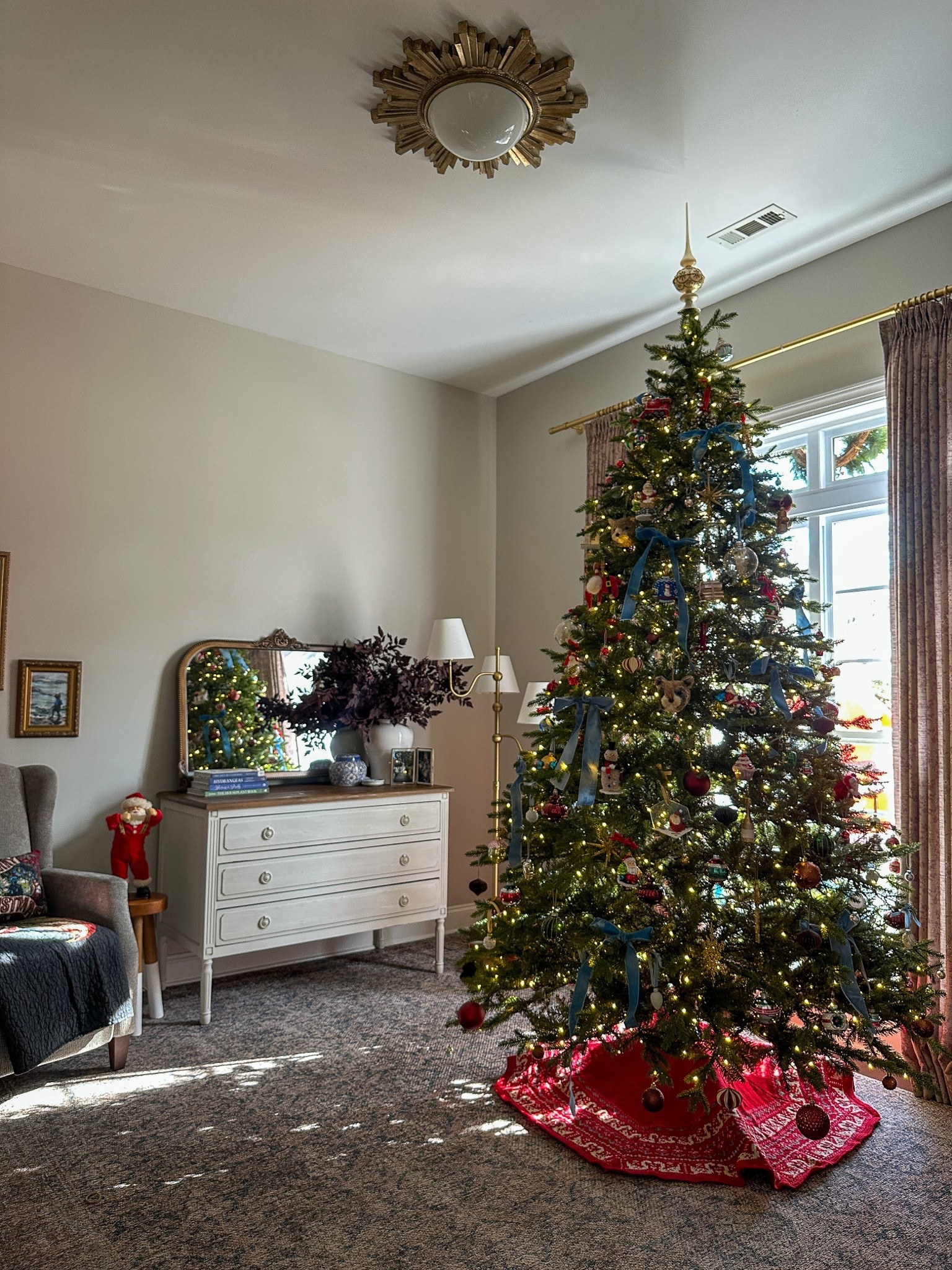 The study might be my “office,” but in December it turns into pure Christmas magic. ✨ Our new 10-ft King of Christmas tree fills the front room window so perfectly, you can see it sparkling from outside and it just feels storybook. Full, fluffy branches, the prettiest glow, and honestly the most fun I’ve had decorating a tree yet. 🎄💫
Linking everything I used so you can recreate the whole look in your own home. 🤍

⸻

Christmas study decor, Christmas office decor, front room Christmas tree, tall Christmas tree ideas, king of Christmas tree, 10 foot Christmas tree, full Christmas tree style, holiday home decor, classic Christmas decor, cozy Christmas home, Christmas tree inspiration, decorate with me Christmas, neutral Christmas decor, winter home styling, holiday decorating ideas, Christmas window tree, front window Christmas tree, festive home inspiration, Christmas decorating finds

⸻

#LTKhome #LTKholiday #LTKchristmas #LTKseasonal #christmashomedecor #holidaydecorideas #kingofchristmas #christmastreeinspo #neutralchristmasdecor #cozychristmashome #christmasstudy #frontwindowtree #holidayhomestyling #decoratewithme #christmasinteriors #festivehomevibes

#LTKCyberWeek #LTKHome #LTKHoliday