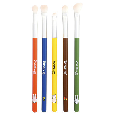The Creme Shop, Miffy, Everyday Essentials, Eyeshadow Brush Set + Travel Bag, 6 Pieces | iHerb