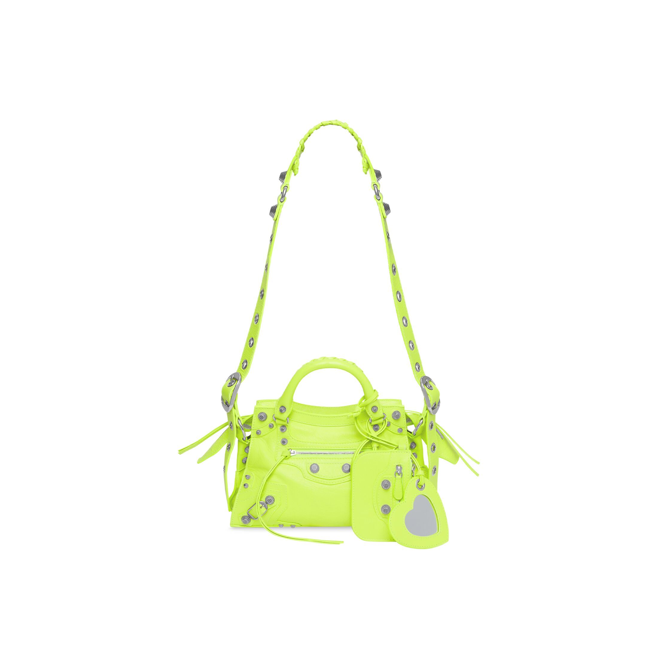 Women's Neo Cagole Xs Handbag in Yellow | Balenciaga