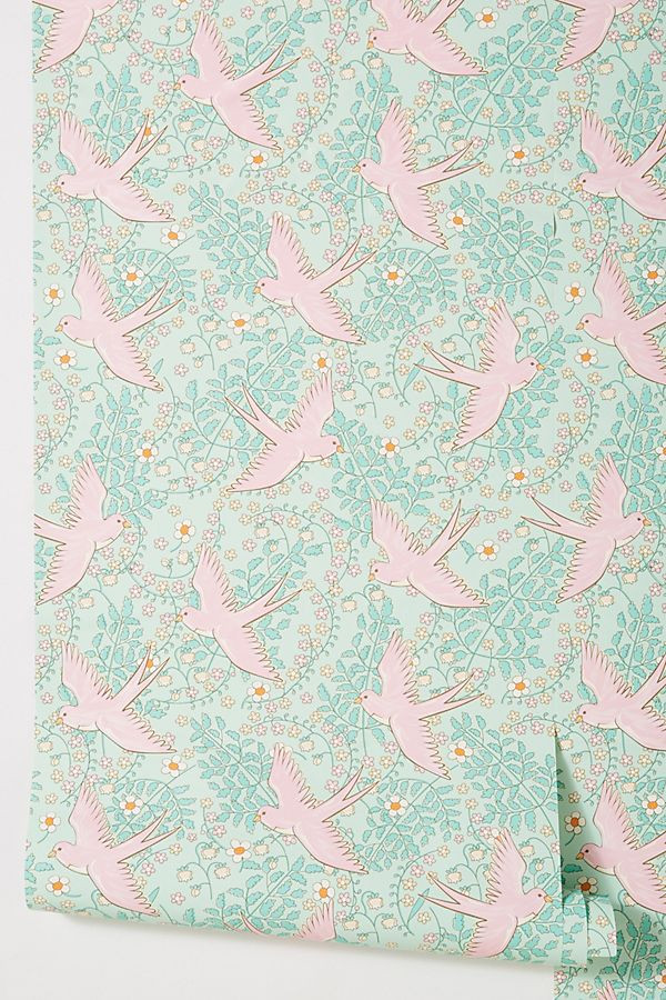 Swallow Wallpaper | Anthropologie (US)