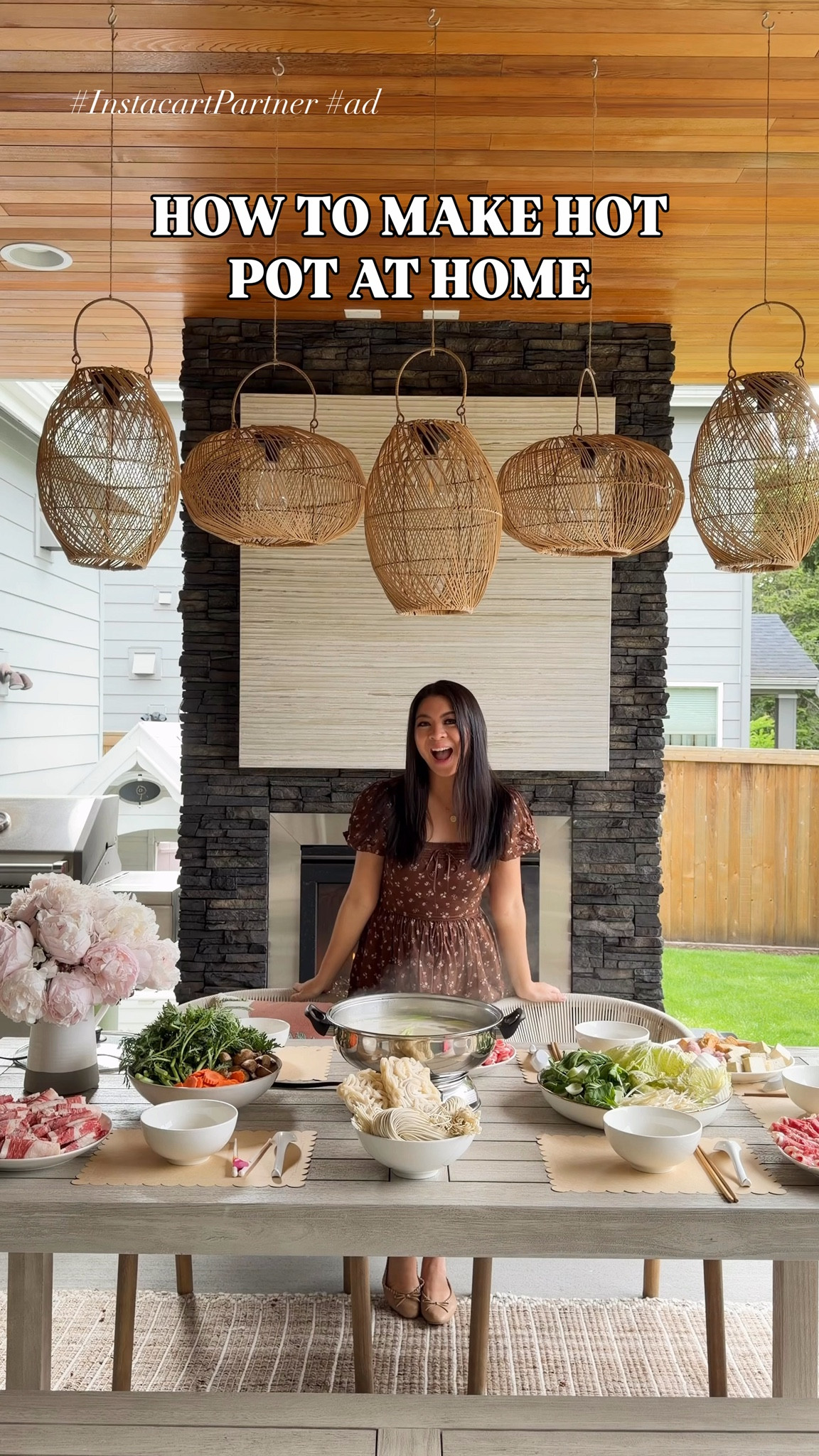 HOW TO MAKE HOT POT AT HOME! 🥟🥩🥬🍲 I always get asked how to make hot pot at home so here’s a detailed video where I cover ingredients, hot pot soup base, and sauce bar! I got all my groceries delivered via @instacart in as fast as 30 minutes 🙌🏼⚡️ 

Electric hot pot, soup base, bowl, baby bok choy, placemats, soy sauce, chopsticks, noodles, chilli oil, barbecue sauce

#LTKsummer #LTKhome