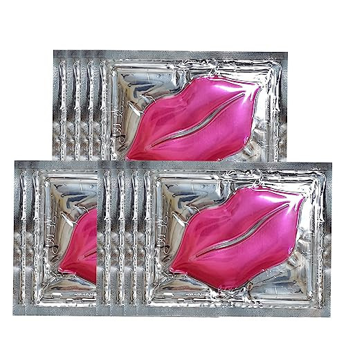 Reengull 30 PCS Lip Mask Collagen Lip Masks Sheet for Dry Lips, Gel Lip Mask Pack for Remove Dead Skin, Moisturizes and Lightens Lip Lines, Pink | Amazon (US)