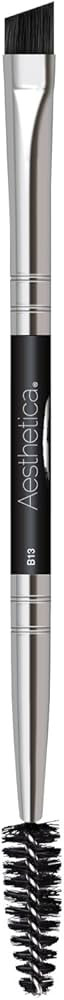 Aesthetica Pro Series Double Ended Eyebrow Brush & Spoolie - Angled Brow Brush for Precision Appl... | Amazon (US)