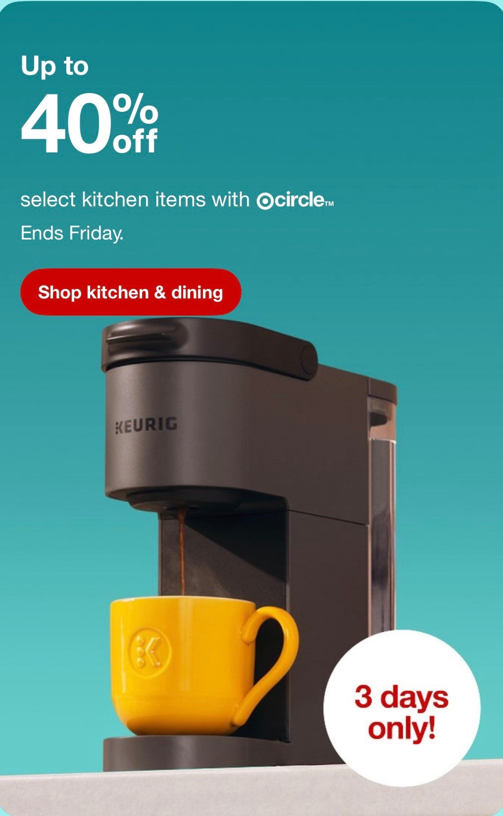 Up to 40% off select kitchen items with target Circle  @Target ￼🎯

#LTKmomlife #LTKHome #LTKSaleAlert