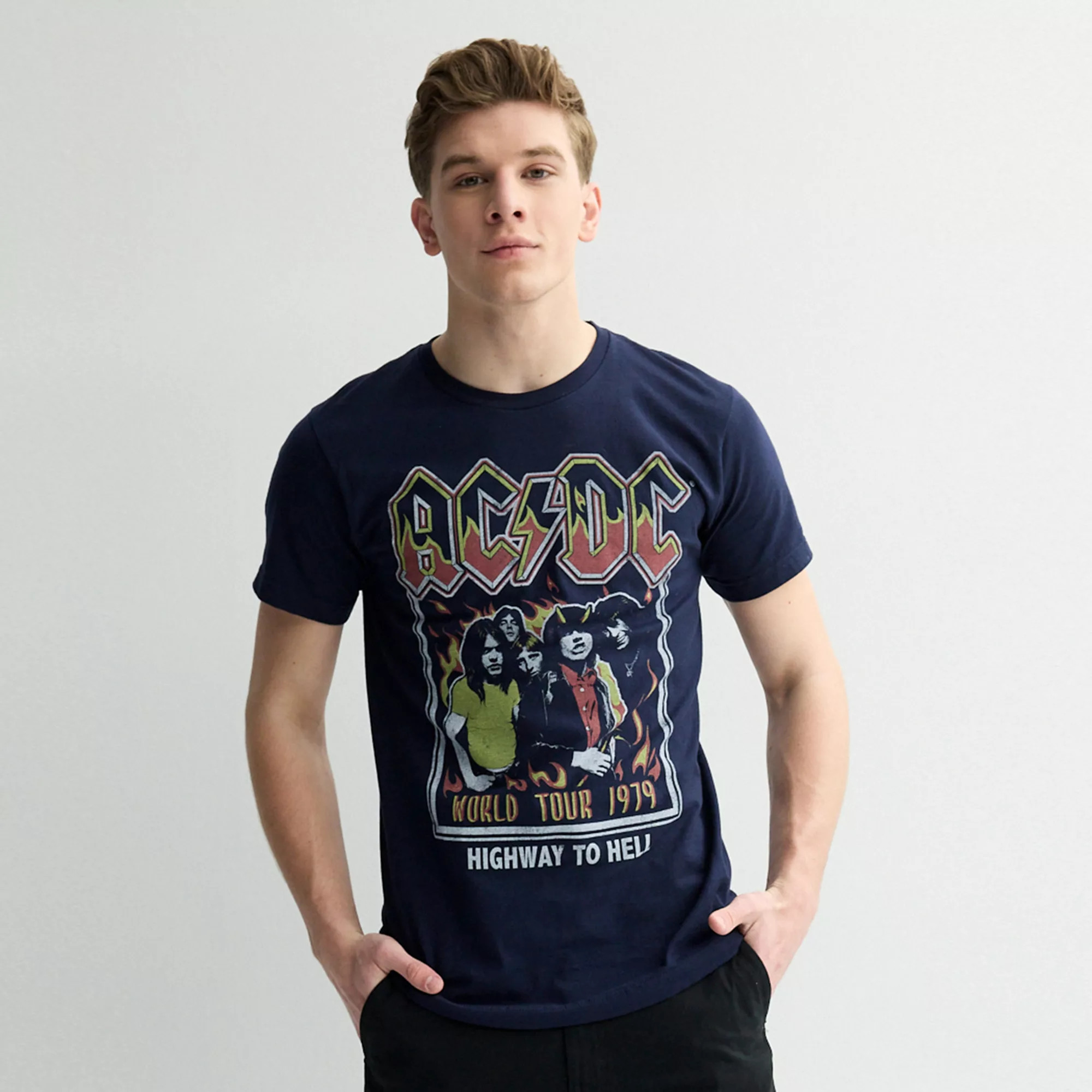 Men's ACDC World Tour 1979 "High Way To Hell" Tee | Kohl's