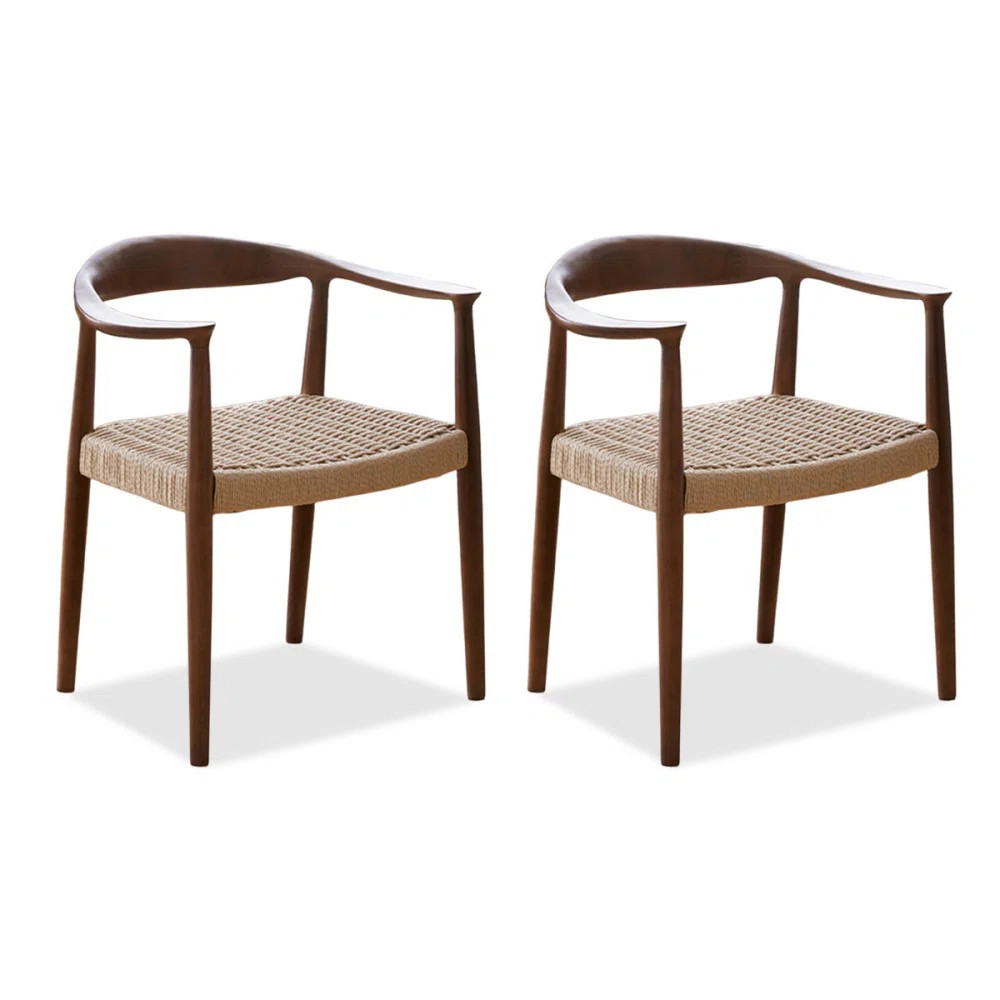 Solid back side Chair(Set of 2) (Set of 2) | Wayfair North America