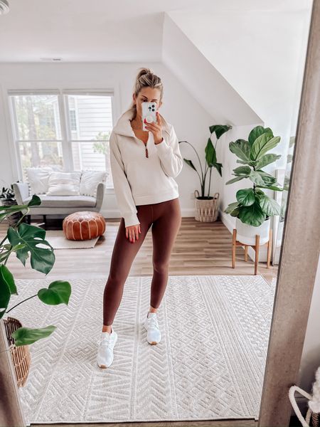 Amazon activewear - wearing a small in the light beige pullover and a small on the leggings. Theyre seriously so good. Get fit in style without breaking the bank. 

#LTKstyletip #LTKfindsunder50 #LTKfitness