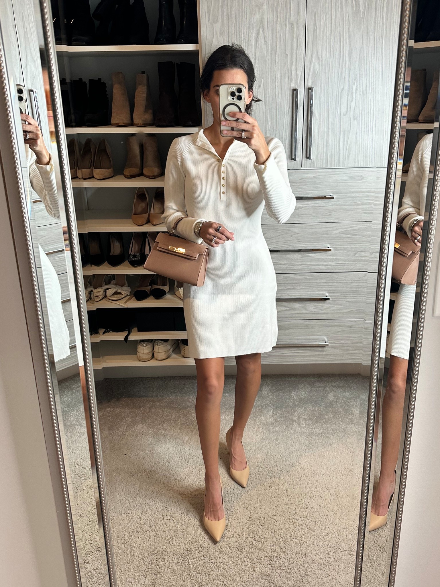 Winter workwear 
Dress for work 
Holiday dress
Long sleeve white dresss

#LTKWorkwear #LTKFindsUnder50 #LTKHoliday