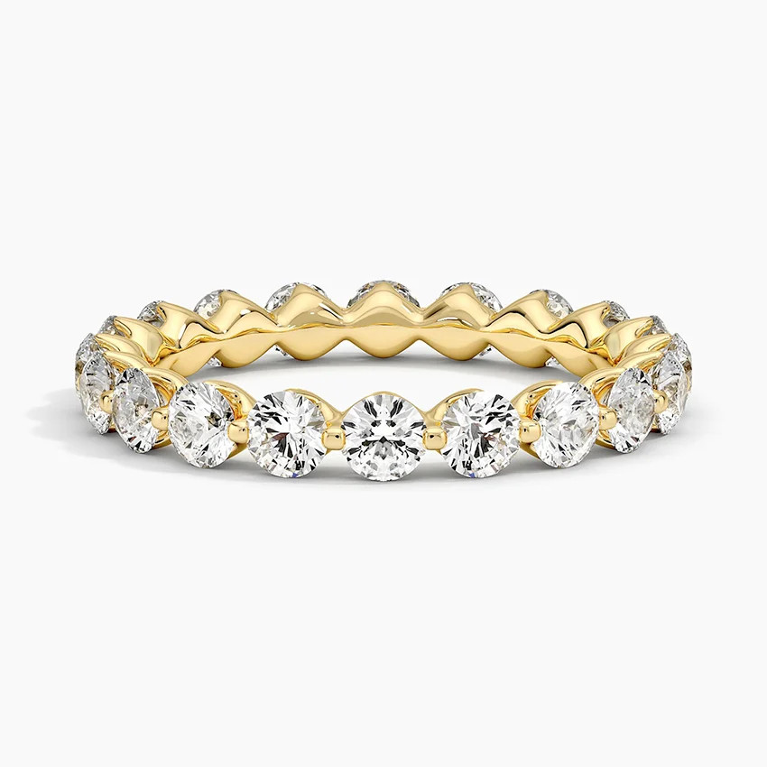 Riviera Eternity Lab Diamond Ring (2 ct. tw.) in 18K Yellow Gold | Brilliant Earth