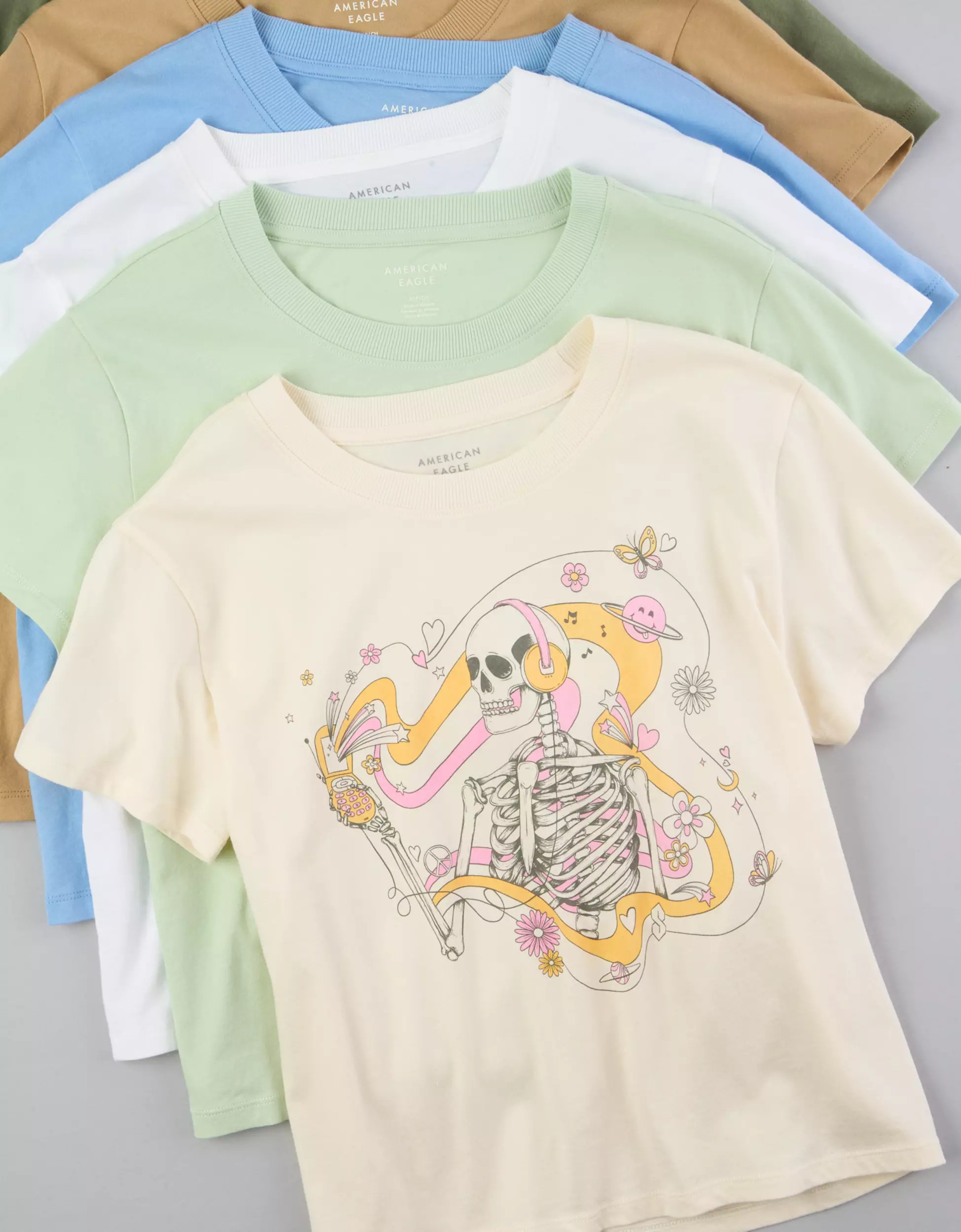 AE Halloween Graphic Baby Tee | American Eagle Outfitters (US & CA)