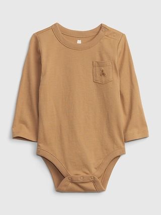 Baby 100% Organic Cotton Mix and Match Pocket Bodysuit | Gap (US)