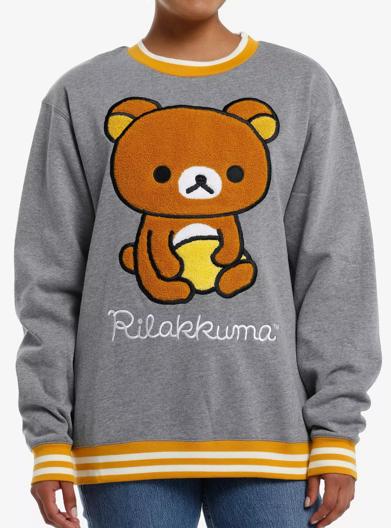 Rilakkuma Fuzzy Patch Girls Sweatshirt | Hot Topic