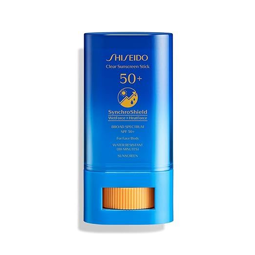 Shiseido Clear Sunscreen Stick SPF 50+ - Invisible Broad-Spectrum Face Sunscreen - Wear Under & O... | Amazon (US)