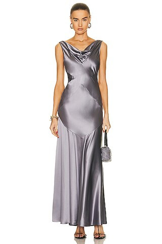 Senie Cowl Neck Gown | FWRD 