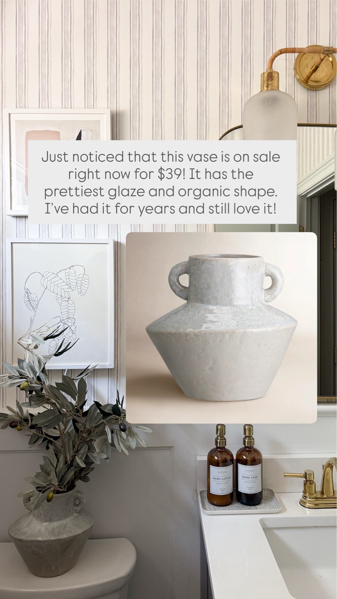 I just noticed that this vase is on sale for $38! Such a good one, I’ve had it for years and it’s been used in pretty much every room of our home. Definitely worth picking up!

#LTKSaleAlert #LTKHome #LTKSeasonal