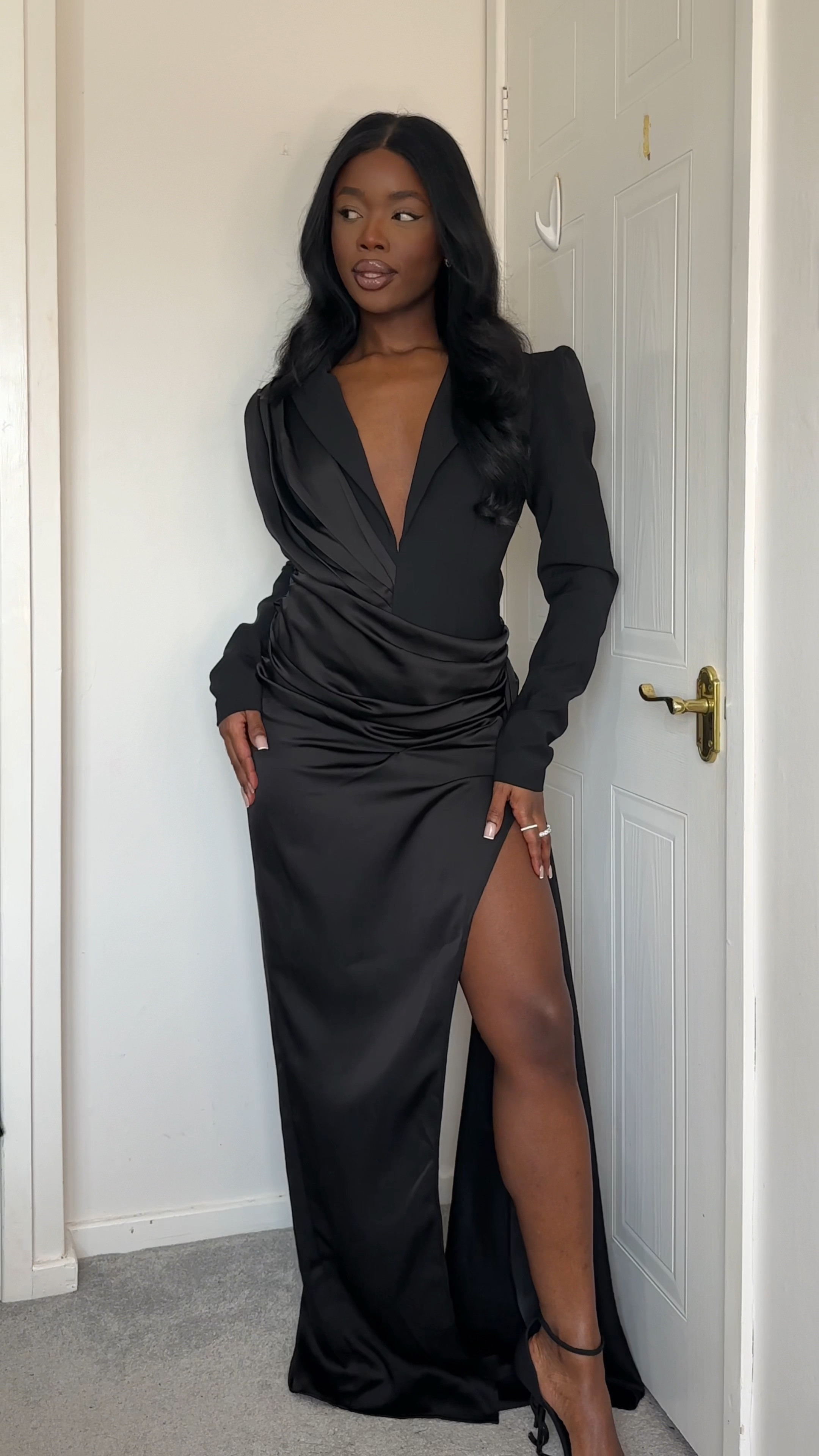 Miss Pap classic black draped evening gown look 🖤🐈‍⬛

#LTKfindsunder100 #LTKstyletip #LTKeurope