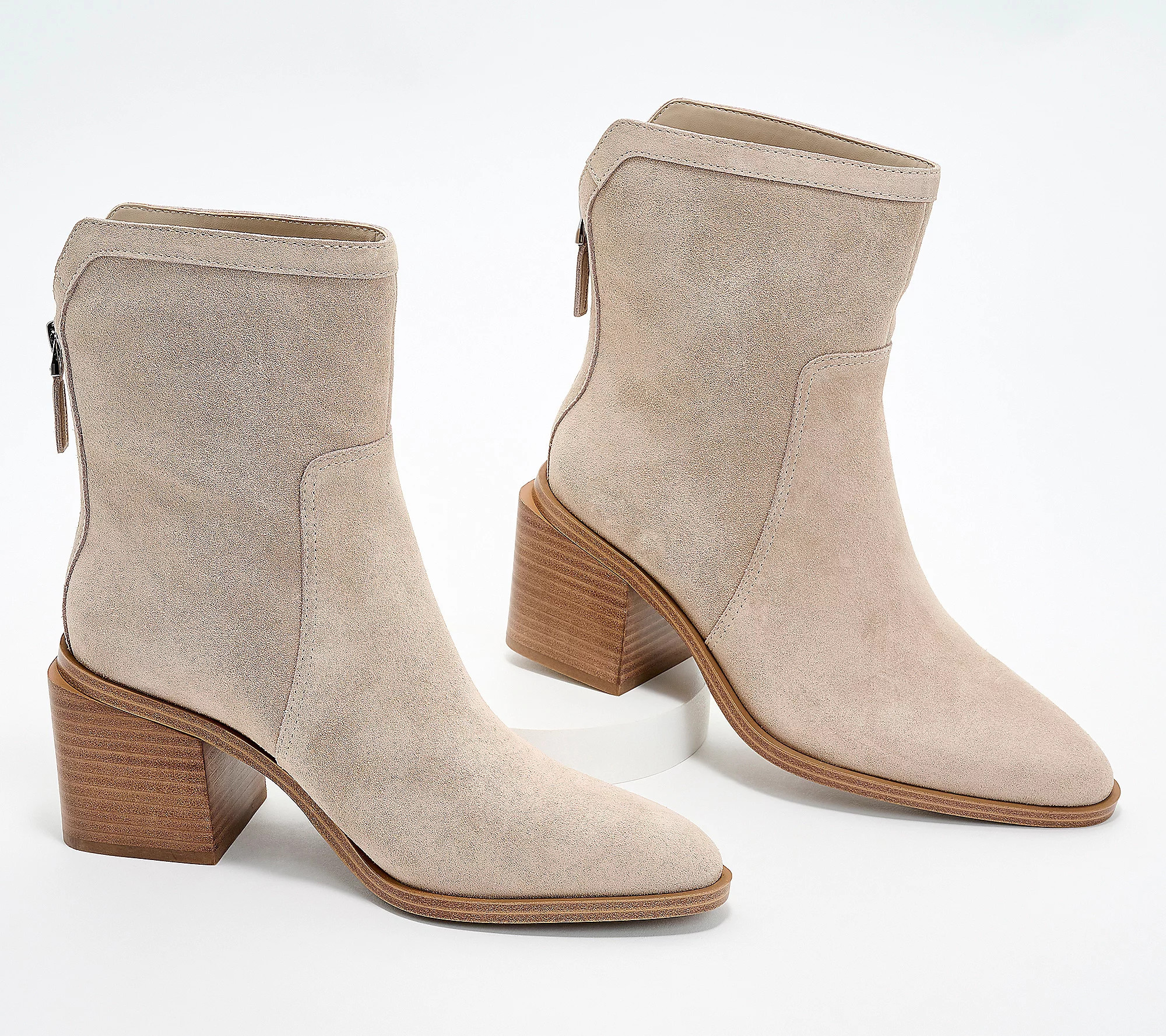 Vince Camuto Water-Repellent Suede Mid-Shaft Boots - Kortimy | QVC