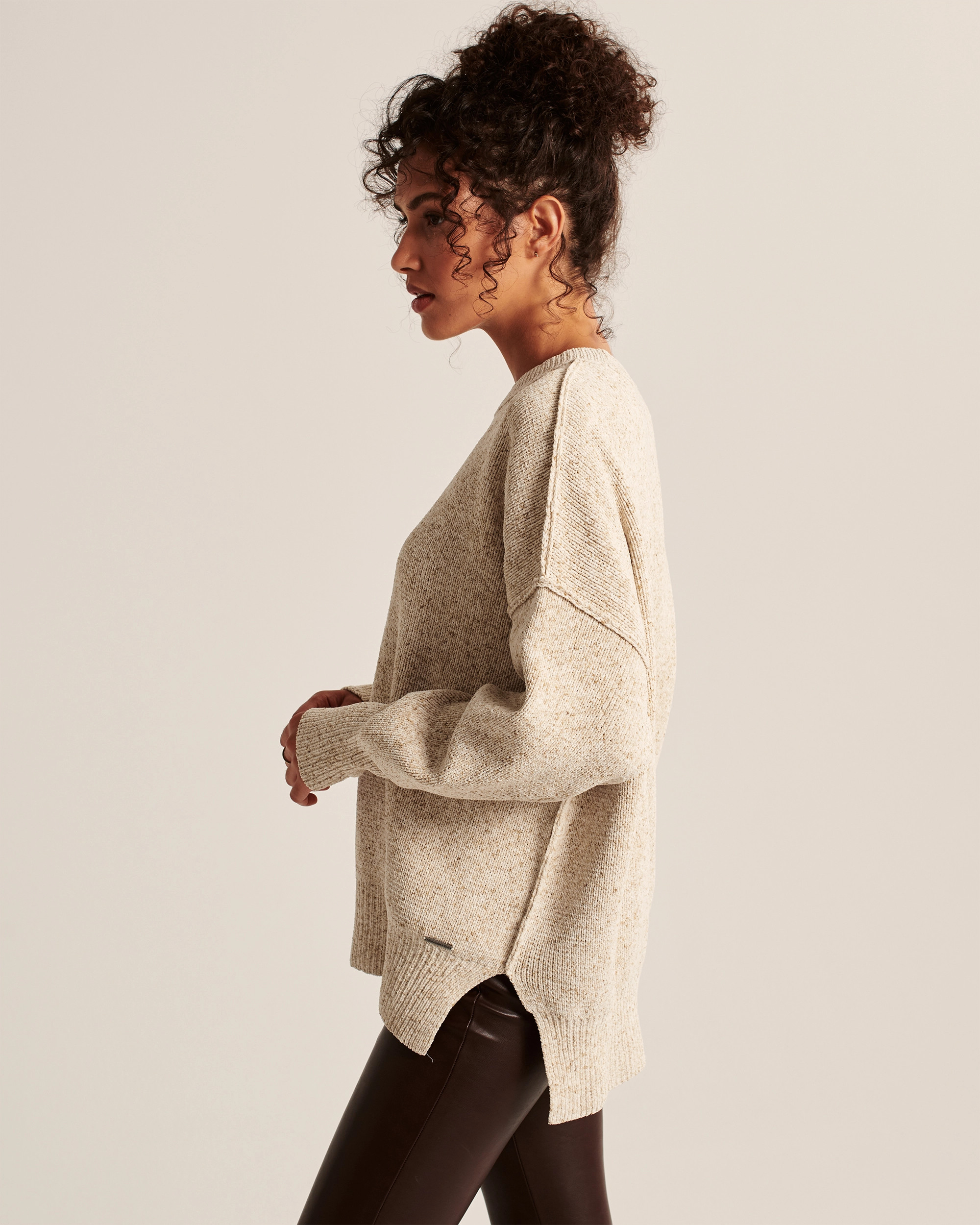 Women's Oversized Chenille Sweater | Women's New Arrivals | Abercrombie.com | Abercrombie & Fitch (US)