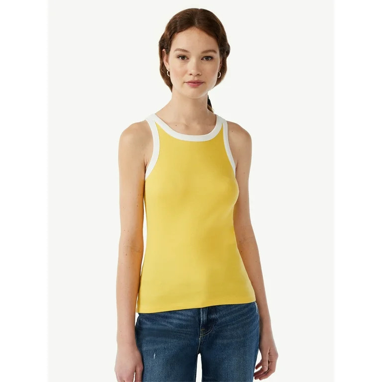 Free Assembly Women's Cut Away Tank Top | Walmart (US)