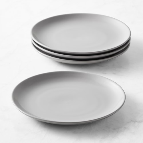 Open Kitchen by Williams Sonoma Matte Coupe Salad Plates, Set of 4, Grey | Williams-Sonoma