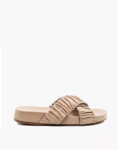 KAANAS Saona Scrunchie Cross-Over Pool Slides | Madewell