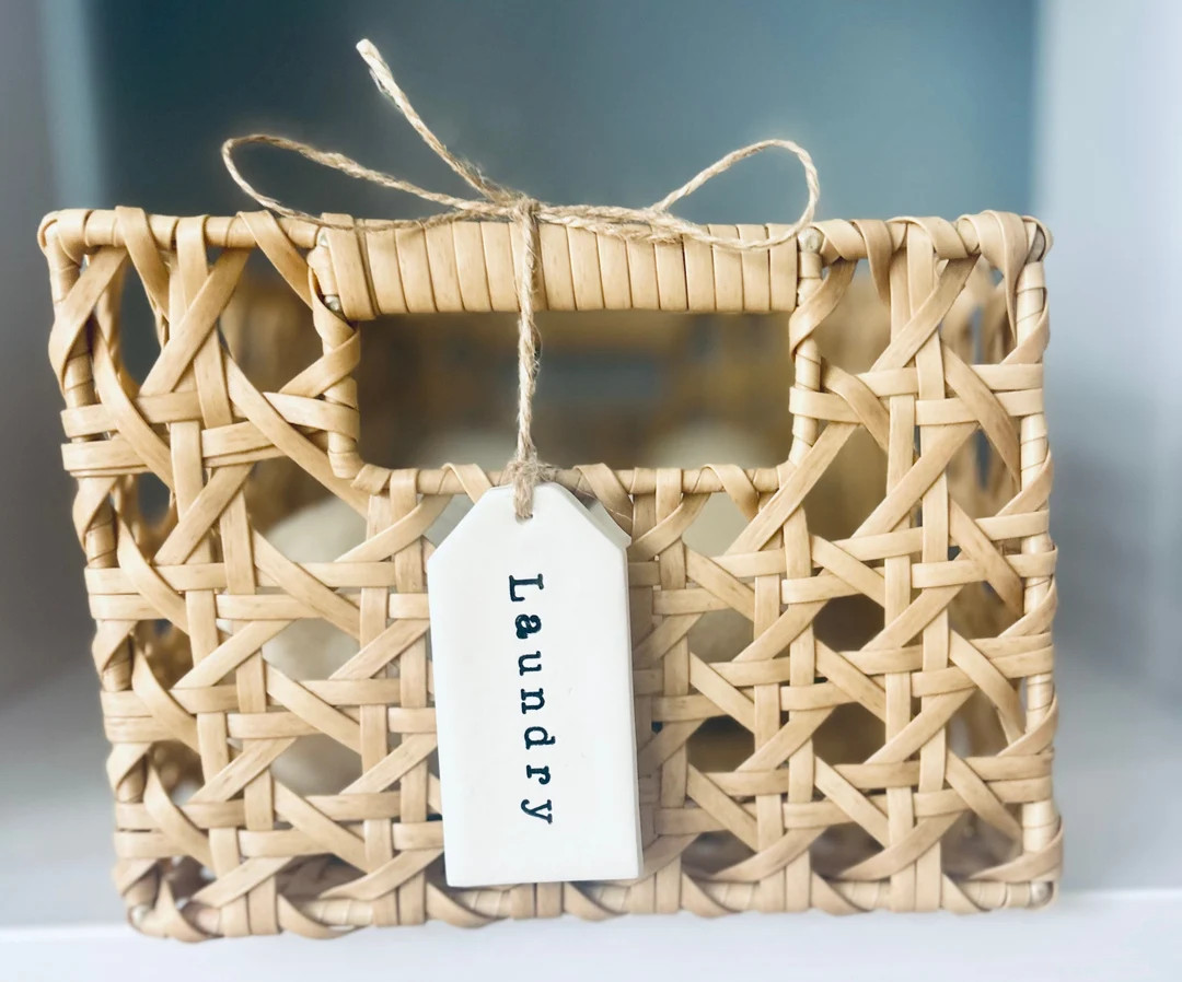 Custom, Clay Tags for Closets, Guest Rooms, Storage l Minimalist Aesthetic Kitchen l Pantry Baske... | Etsy (US)