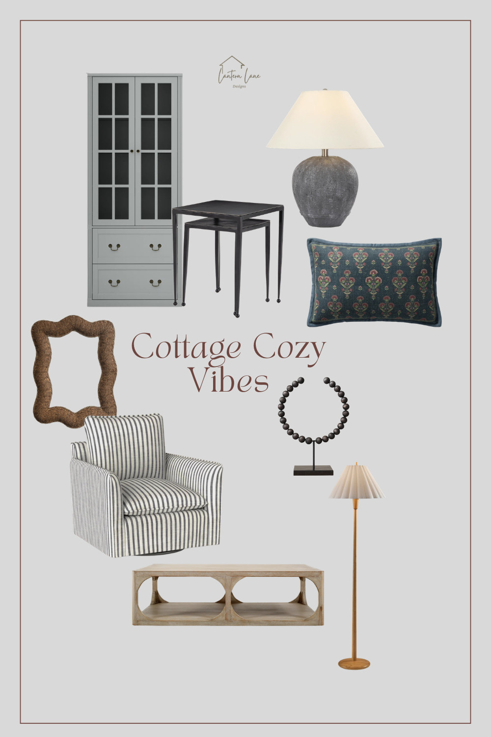 Create a warm, inviting home with these beautiful cottage cozy decor finds. From a striped swivel chair and woven mirror to timeless lighting, accent pillows, and neutral furniture, these affordable pieces bring classic cottage charm to any space. Save this pin for cozy decorating ideas, modern cottage inspiration, and home decor finds that make your home feel collected, comfortable, and effortlessly stylish. 

 #LTKHome #LTKSaleAlert