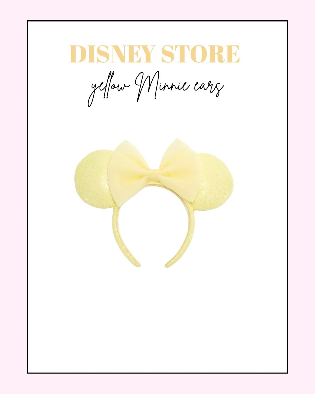 Yellow Minnie ears💛✨🌼