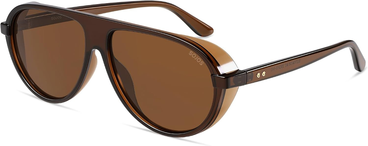 SOJOS Retro Polarized Aviator Sunglasses Womens Mens SJ2704 | Amazon (US)