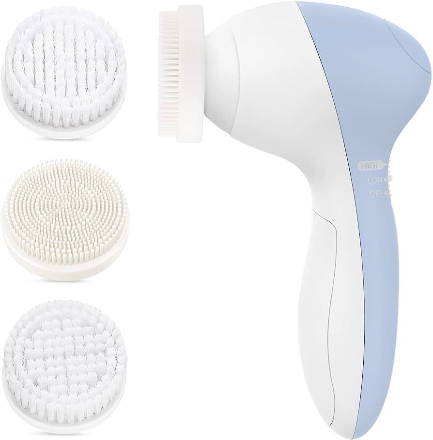 Facial Cleansing Brush Face Scrubber: COSLUS 3in1 JBK-D Electric Exfoliating Spin Cleanser Device Wa | Amazon (US)