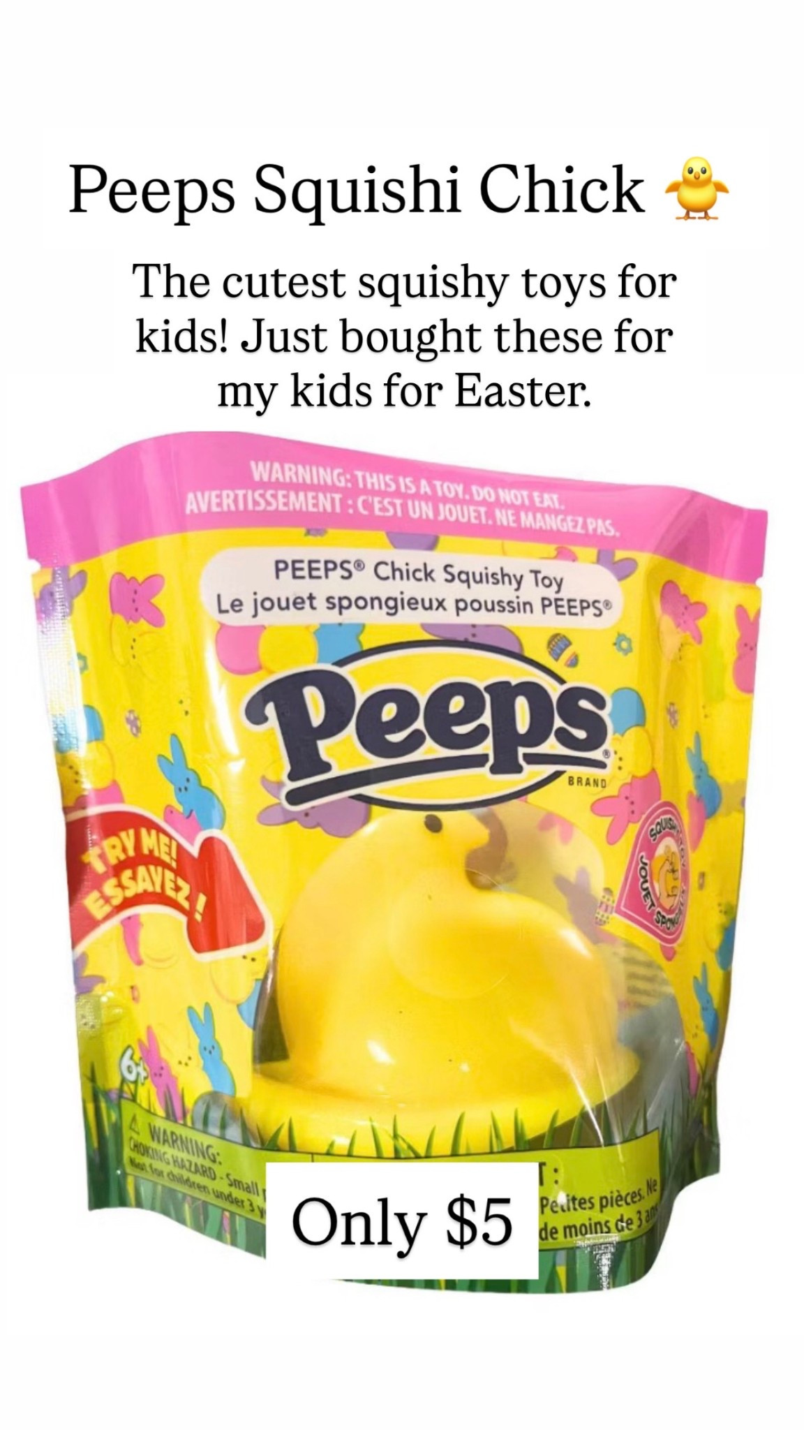 Peeps Squishi Chick

#LTKKids
