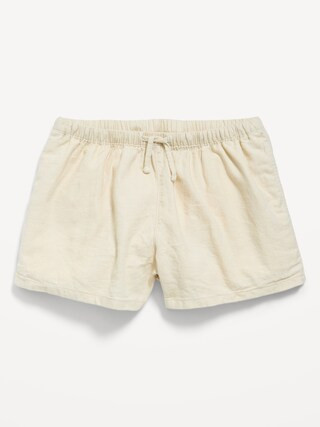 Linen-Blend Shorts for Girls | Old Navy (US)