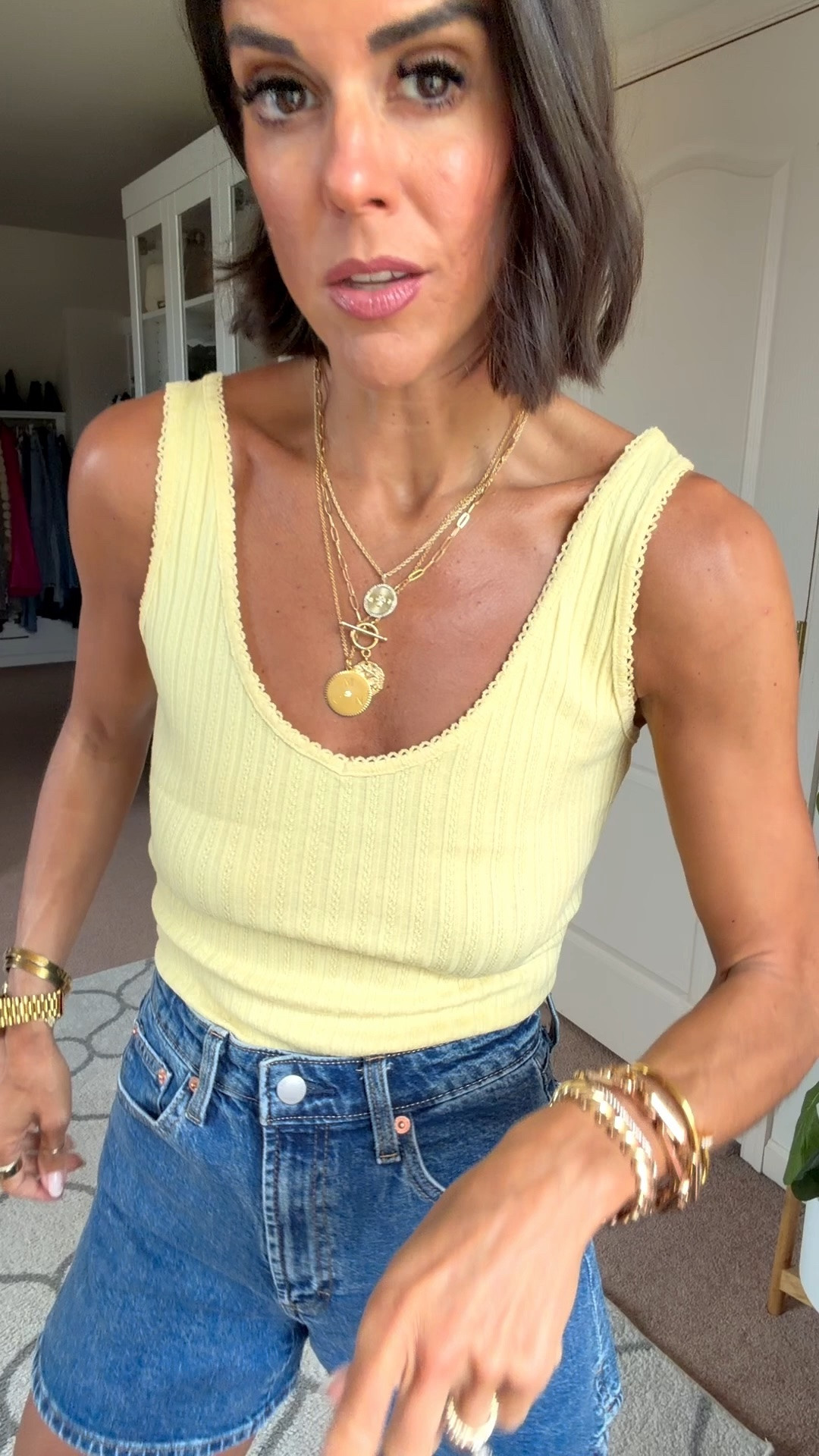 @Target tank on sale for $7! And my favorite Target sandals on sale! Size xs in tank, sized up one in shorts 
Sandals tts 
#ad

#LTKSaleAlert #LTKootd #LTKSeasonal