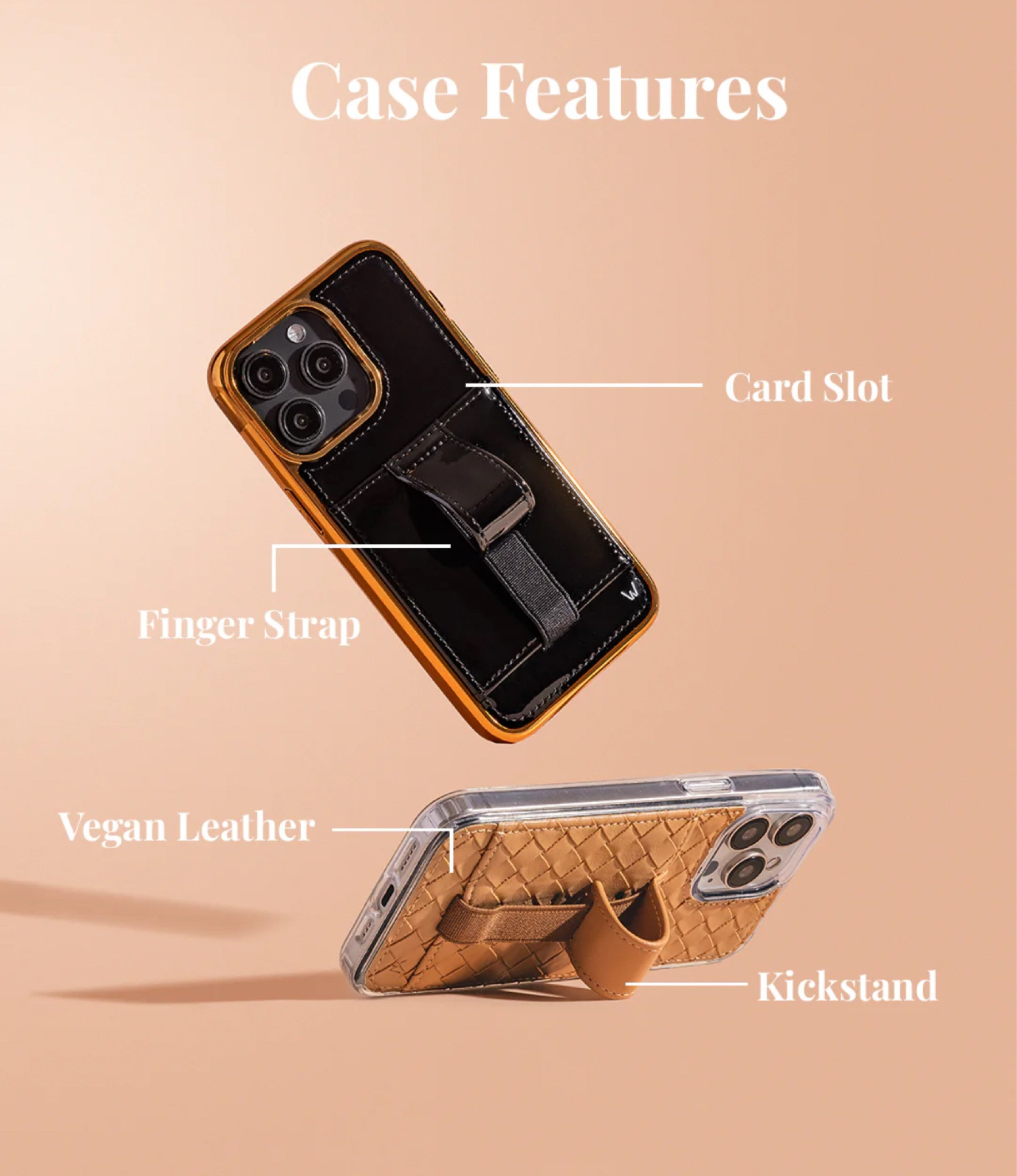 I just love these phone cases! They’re so functional and really cute with so many color options patterns, and textures even!
