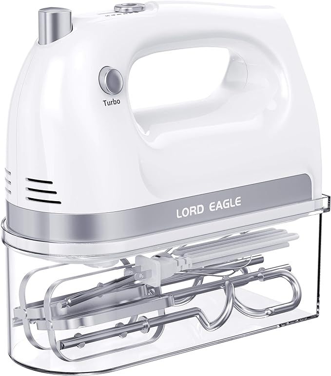 Lord Eagle Hand Mixer, Electric Whisk, 300W Power Handheld Mixer for Baking Cake Egg Cream Food B... | Amazon (UK)