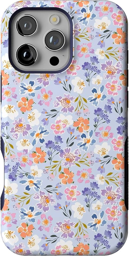 Casely iPhone 16 Pro Case | Poppy Meadows | Pastel Floral | Bold Protective Design | Compatible w... | Amazon (US)