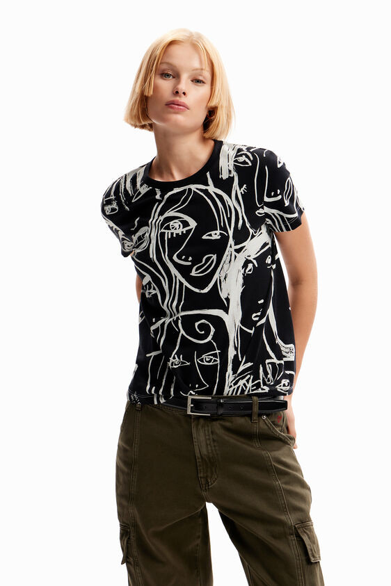 Contrasting face T-shirt | Desigual USA,CA