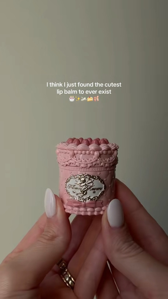 The CUTEST lip balm I ever laid eyes on 🦢✨🍰 this would be so cute to take to a “favorite things” party or add it to someone’s birthday gift 🍒 so cute! 

#LTKSeasonal #LTKFindsUnder50 #LTKBeauty