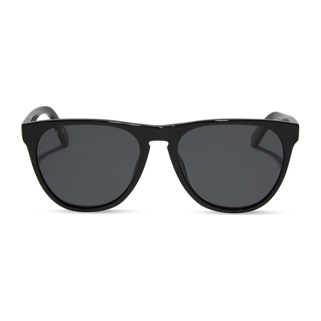 COLOR: black   grey polarized sunglasses | DIFF Eyewear