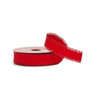 2.5" x 20Ft Red Tinsel Edges Wired Ribbon by Celebrate It® in Null | 7/8" x 30ft | Michaels® | Michaels Stores