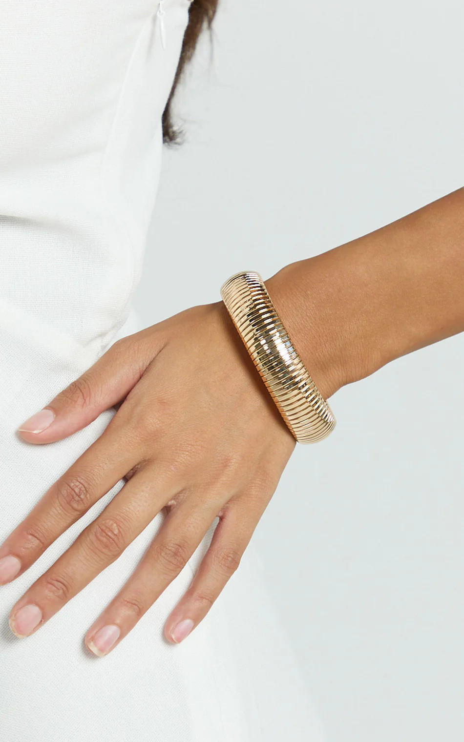 Freddie Bangle Bracelet in Gold | Showpo (US, UK & Europe)
