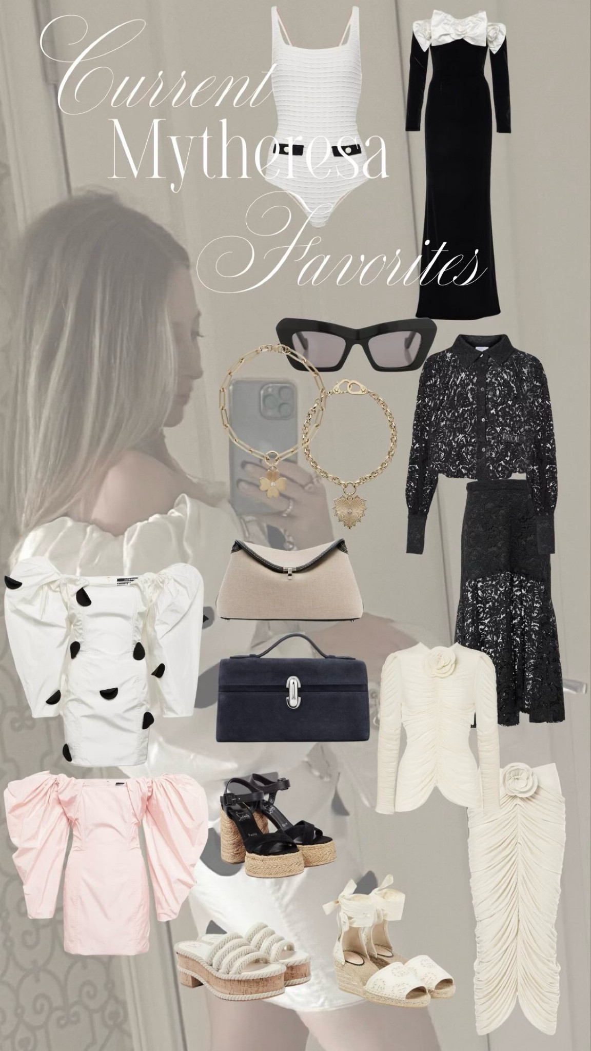 Wanted to share my current Mytheresa picks! Wore this Polka Dot dress over the weekend, it’s to die for (the pink version is on sale)! 