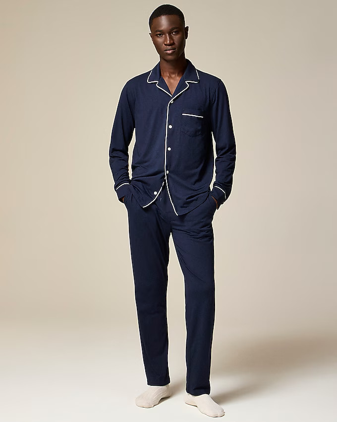 Pajama set in cotton-blend jersey | J. Crew US