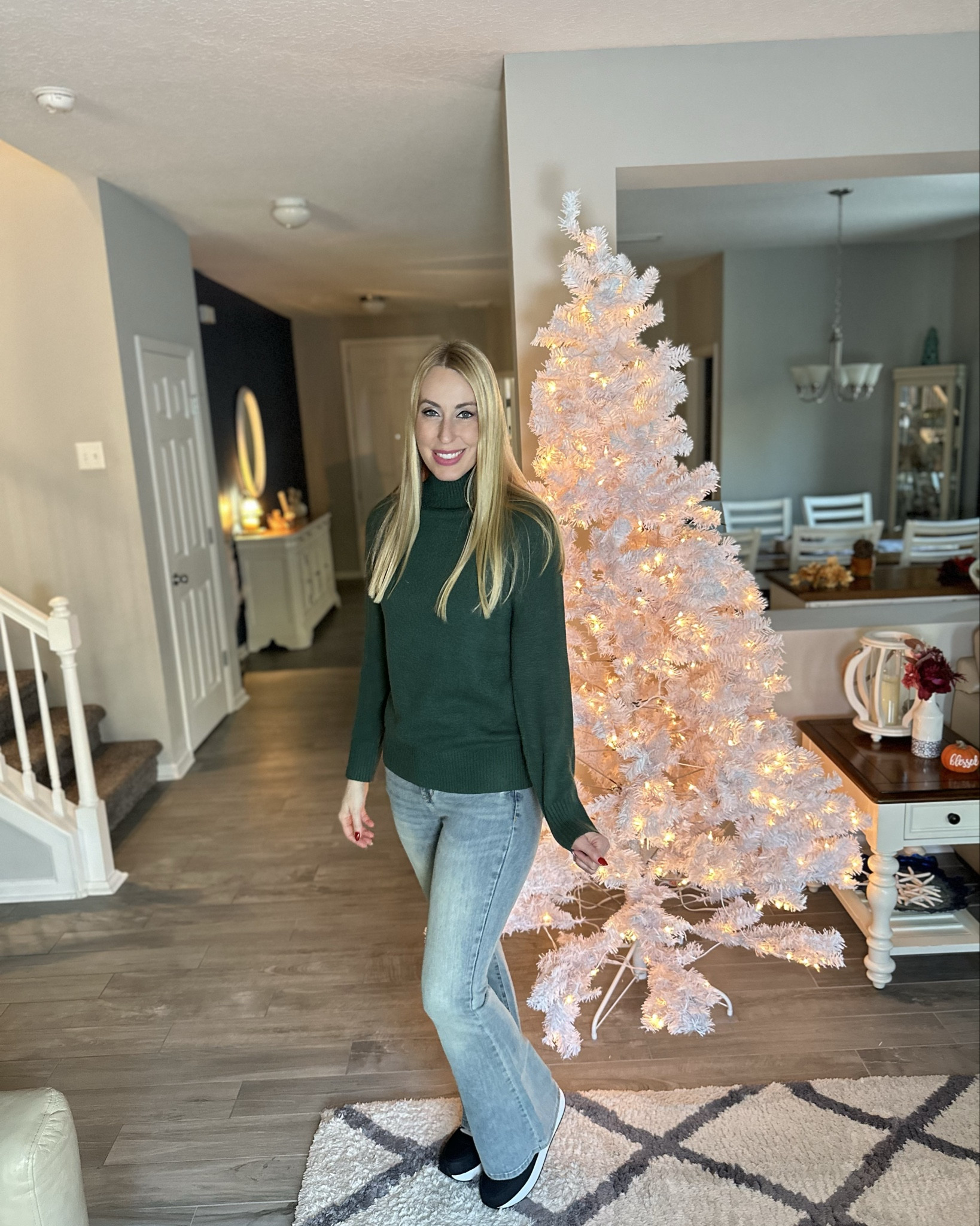 Green Christmas sweater 
🎄 this is a very soft sweater and will keep you warm 
🎄 wearing size small, fits true to sizee

#LTKFindsUnder50 #LTKStyleTip #LTKHoliday