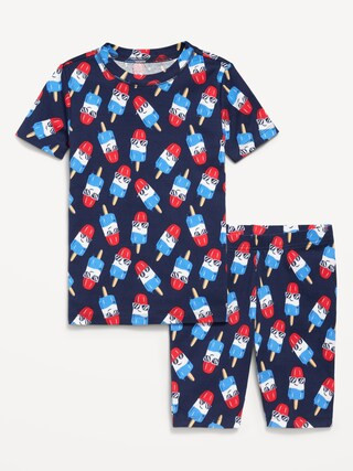 Printed Snug-Fit Pajama Set for Boys | Old Navy (US)
