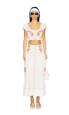 Free People Wild At Heart Set in Thriving Coral Combo from Revolve.com | Revolve Clothing (Global)